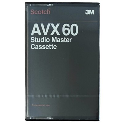 Scotch - 3M AVX60 Studio Master Audio Cassette Tape NEW-SEALED