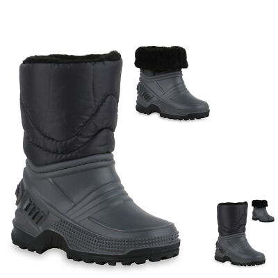 Kinder Warm Gefütterte Winter Boots Stiefel Bequeme Schuhe 901143 New Look