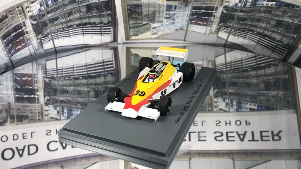 Spark S2763 1/43 HESKETH 308E NO.39 PRACTICE BELGIUM GP 1977