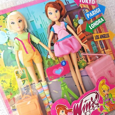 RARE WINX CLUB DOLLS SET: BLOOM & STELLA, MAGIC FRIENDS (TRAVELLERS). BRAND NEW!