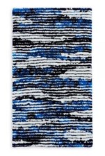 Abyss Habidecor Jay Cotton Bath Rug, 23" x 39" COLOR: Blue/Multi Perfect Gift 