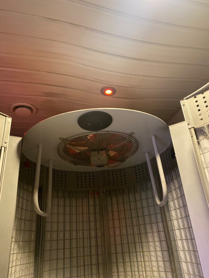 Tansun stand up sunbed shower bed grey, with bulbs token box and eBay