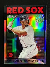 Xander Bogaerts 2021 Topps Chrome 1986 35th Anniversary Boston Red Sox #86BC-8