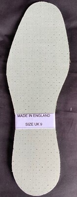 EXTRA DÜNNE EINLEGESOHLEN GRÖSSE 9. ARBEITSSTIEFEL SPORTSCHUH SLIPPER UNISEX VORGESCHNITTEN UK