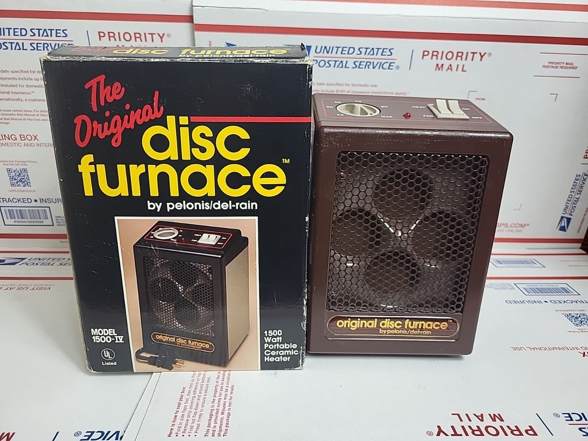 Vintage Pelonis-Del-Rain the Original Disc Furnace 1500 IV ceramic space  heater | eBay
