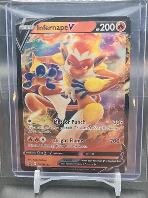 Infernape V SWSH252 Black Star Promo Pokemon Card | eBay