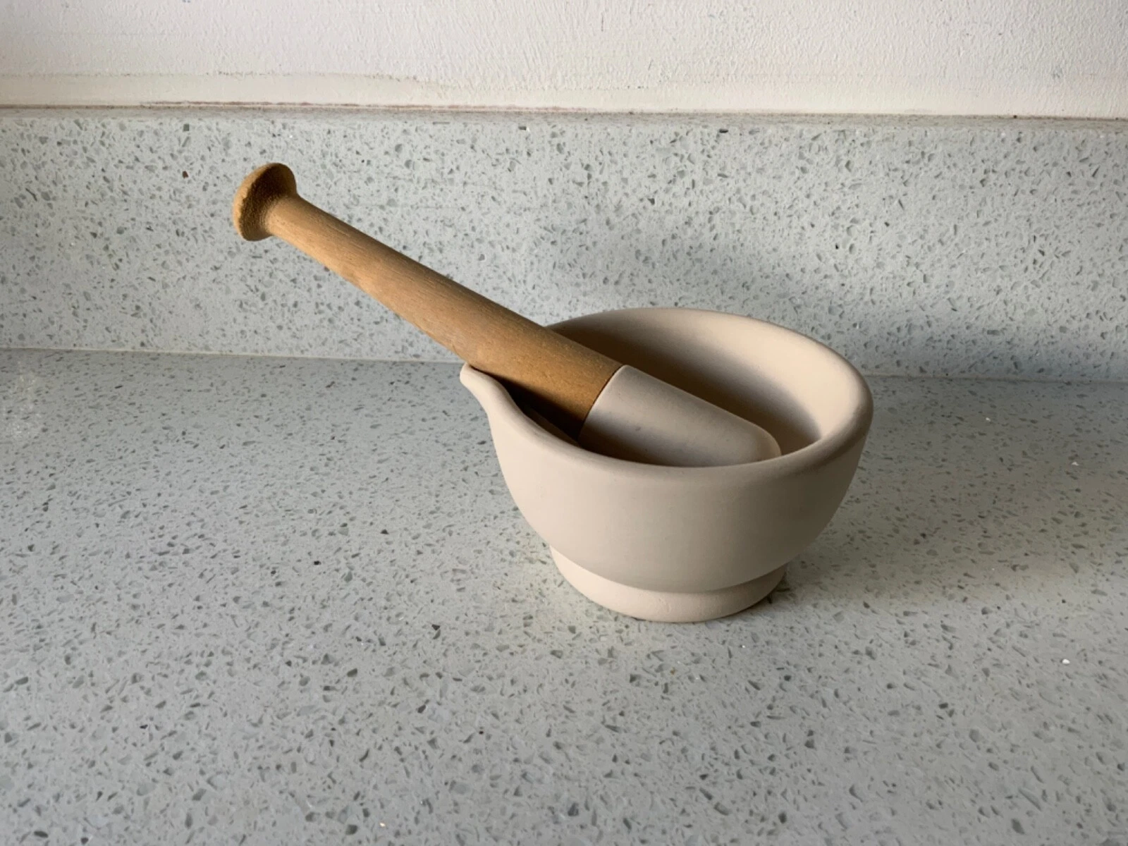 Stoneware Apothecary Acid proof Pestle & Mortar Made in England