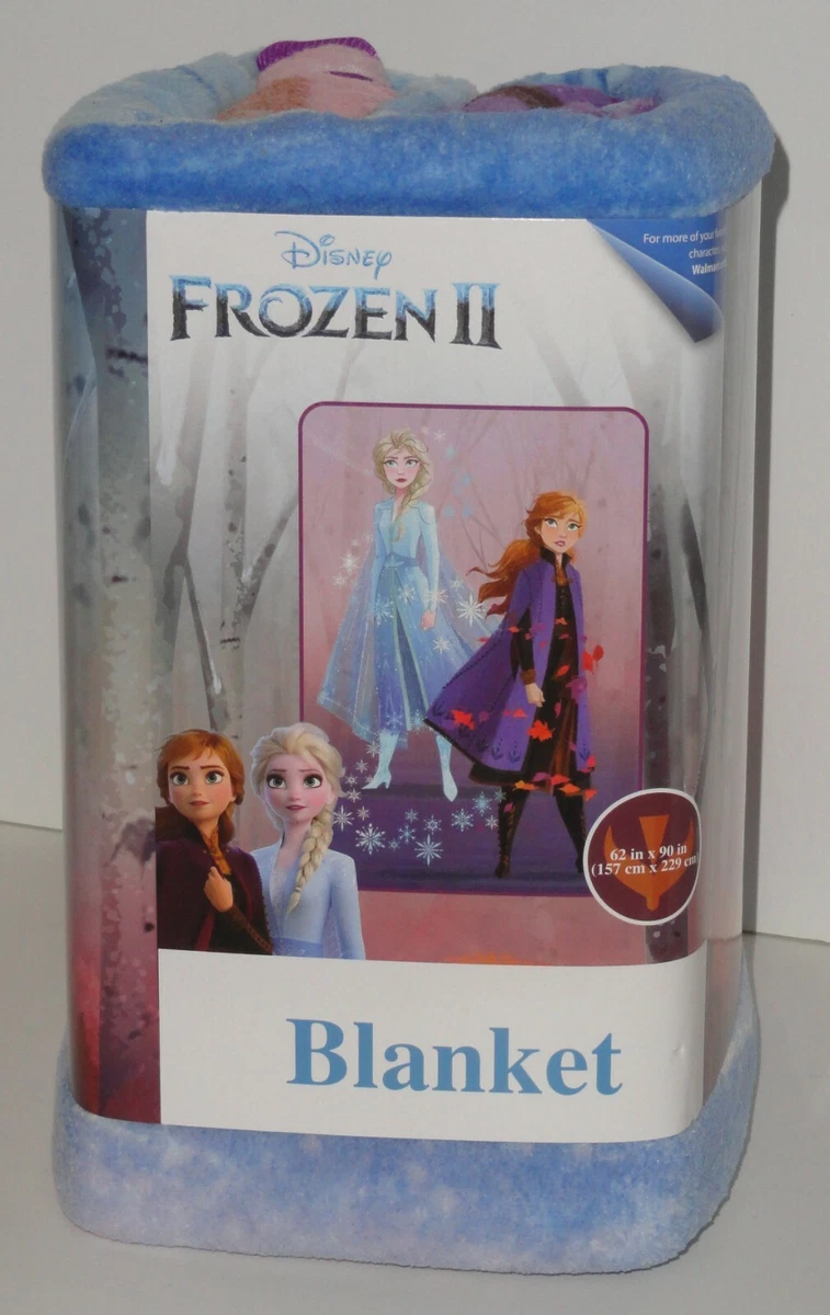 Disney Frozen II Kids Soft Plush Warm Fleece Blanket Twin Full 62