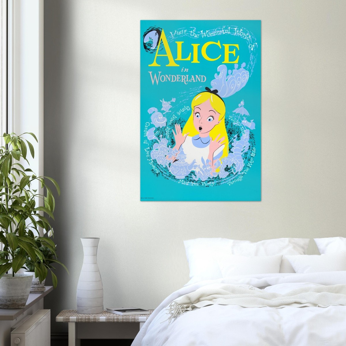 Alice in Wonderland - Disneyland Attraction Poster - Walt Disney