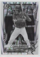 2021 Bowman Draft Chrome Black & White RayWave Refractor Edwin Arroyo 11s9