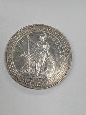 1930 British Trade Dollar Coin B Mint Mark Bombay .90 Silver