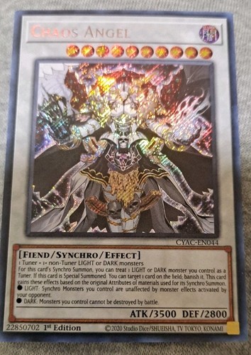 Chaos Angel CYAC-EN044 YuGiOh Cyberstorm Access card