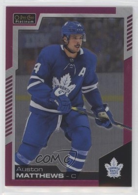 2020-21 O-Pee-Chee Platinum Preview Matte Pink 12/99 Auston Matthews #P-AM 1e15