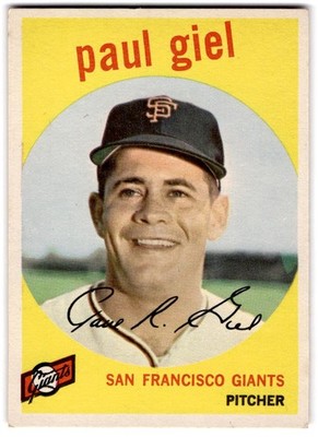 1959 Topps Baseball Part I 1-350 Complete Your Set