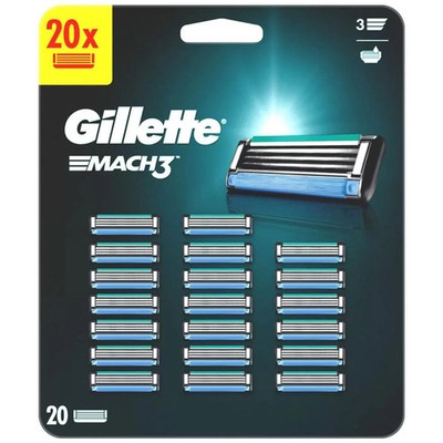Gillette Mach3 Triple Men Rasierhobel Ersatzkartusche Nachfüllpack 20 Klingen