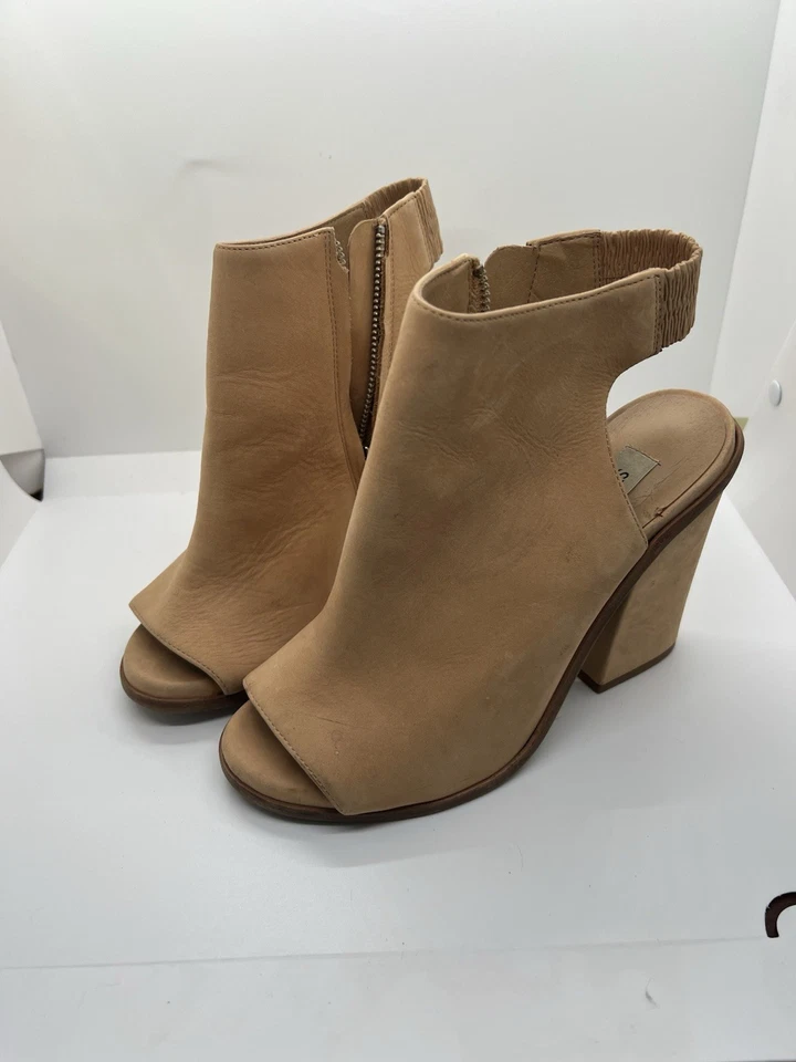 Steve Madden Valencia Botines Tostados Perforados Peep Toe Tacón Mujer’s Talla 7 Foto 4 de 4