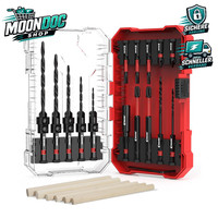 "Senkbohrer-Set 24 StüCk Konische Bohrer 1/4\" Sechskantschaft Holz Mit"