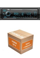 Autoradio Einbaupaket Kenwood KMM BT508DAB Passend FüR Honda CR-V 2 + Lenkradfer