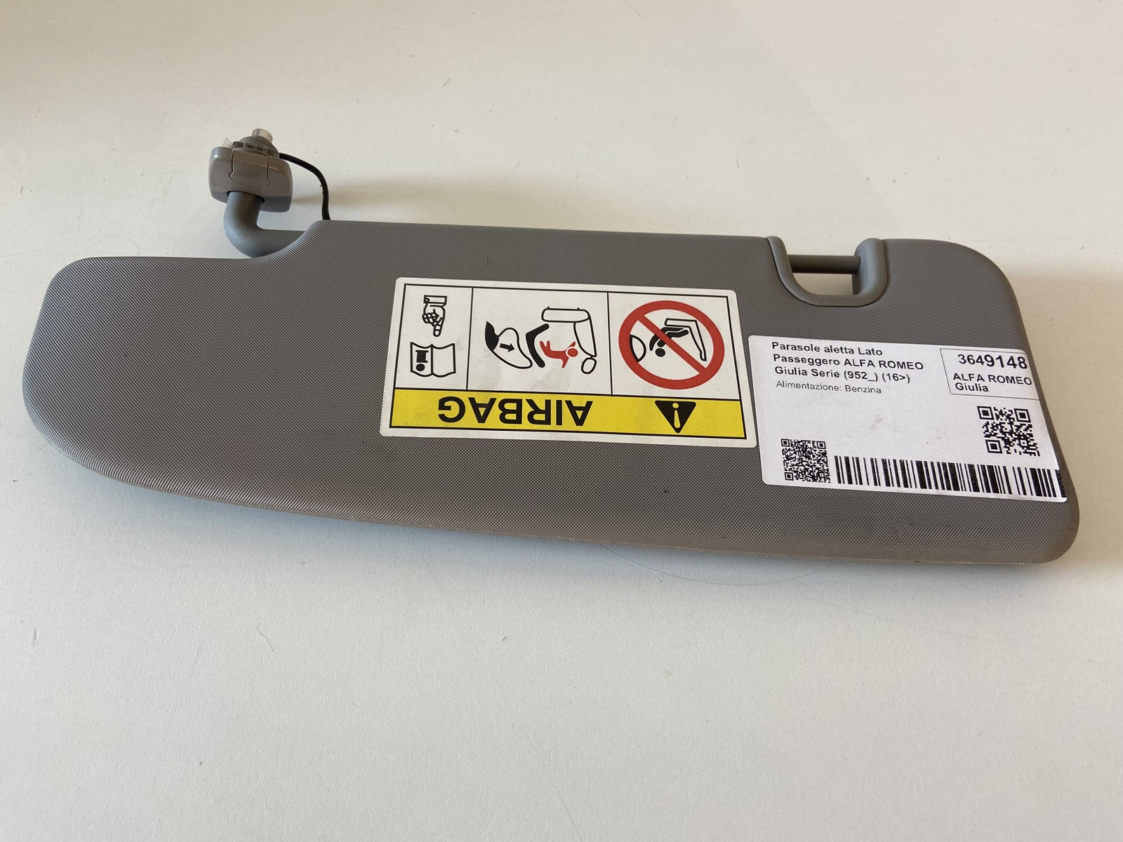 PARASOLE ALETTA LATO PASSEGGERO PER ALFA ROMEO Giulia Serie (952_) 156173086 (1