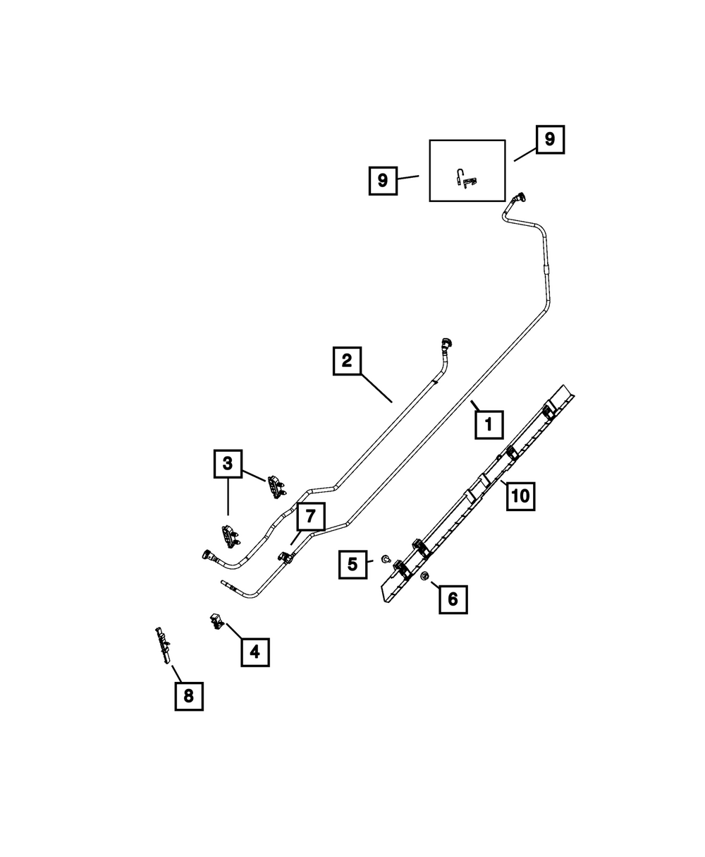 Genuine Mopar Fuel Supply Tube 68610967AA