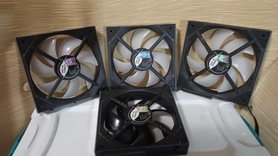 4 Thermaltake Case Fans,And CPU Cooler. also RGB controller