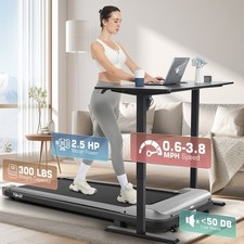  300LB Quiet Under Desk Treadmill, 2.5HP Powe...