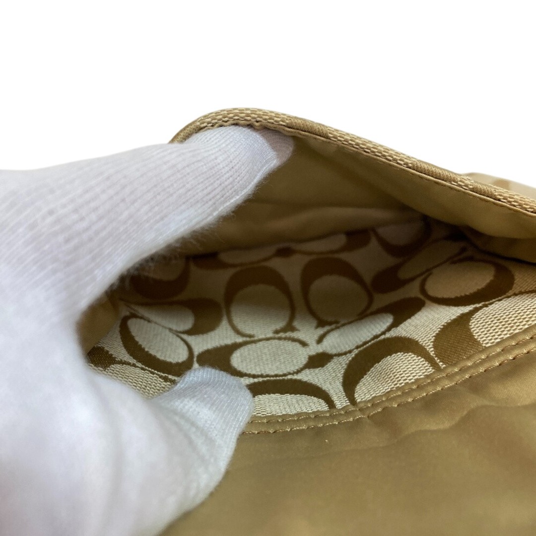 COACH Shoulder Bag Signature Python Pattern Beige… - image 9