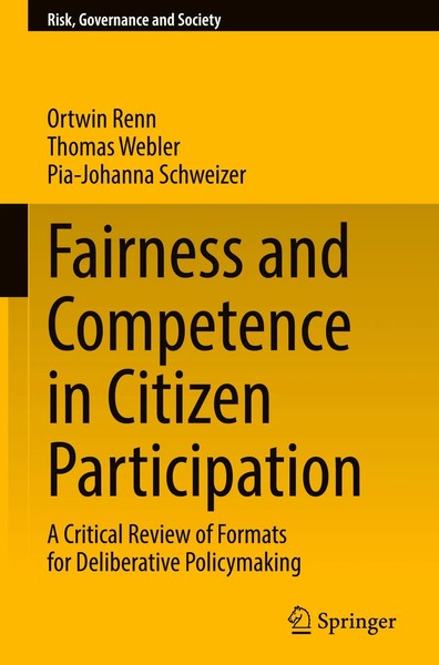 Ortwin Renn (U. A.) | Fairness and Competence In Citizen Participation | Buch-image