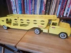 NICE VINTAGE 1963 TONKA TOYS PRESSED STEEL  CAR TRANSPORT CARRIER