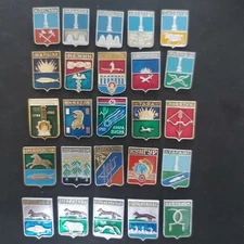 Russia USSR Badge Pin Lapel Emblem Lot of 25.#k-38