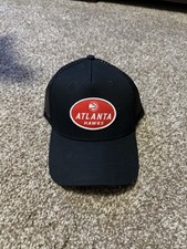 Atlanta Hawks Black  Red SnapBack Trucker Hat NBA Basketball NWT New One Size