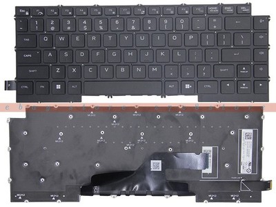 New Keyboard for Dell Alienware X14 R1 X14 R2 Black Laptop US RGB Backlight