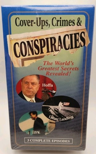 Cover Ups Crimes and Conspiracies Volume 1 & 2 VHS Tapes Sealed JFK Princess Di