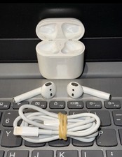 Apple AirPods 2nd Gen A2031 - Case A1602 - Cleaned, Tested