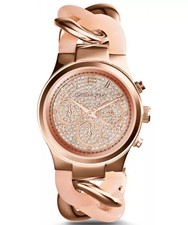 MICHAEL KORS CHRONOGRAPH MK4283 ROSE DIAL PINK BRACELET 34MM WOMENS WATCH