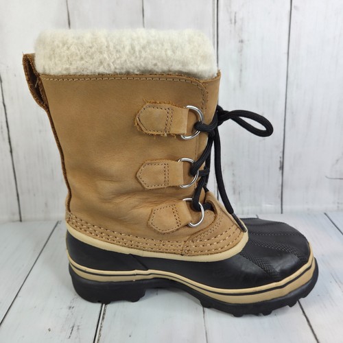 Sorel Caribou YOUTH Waterproof Insulated Boots US 1 UK 13EU 32 (1123511281) Buff - Picture 5 of 18