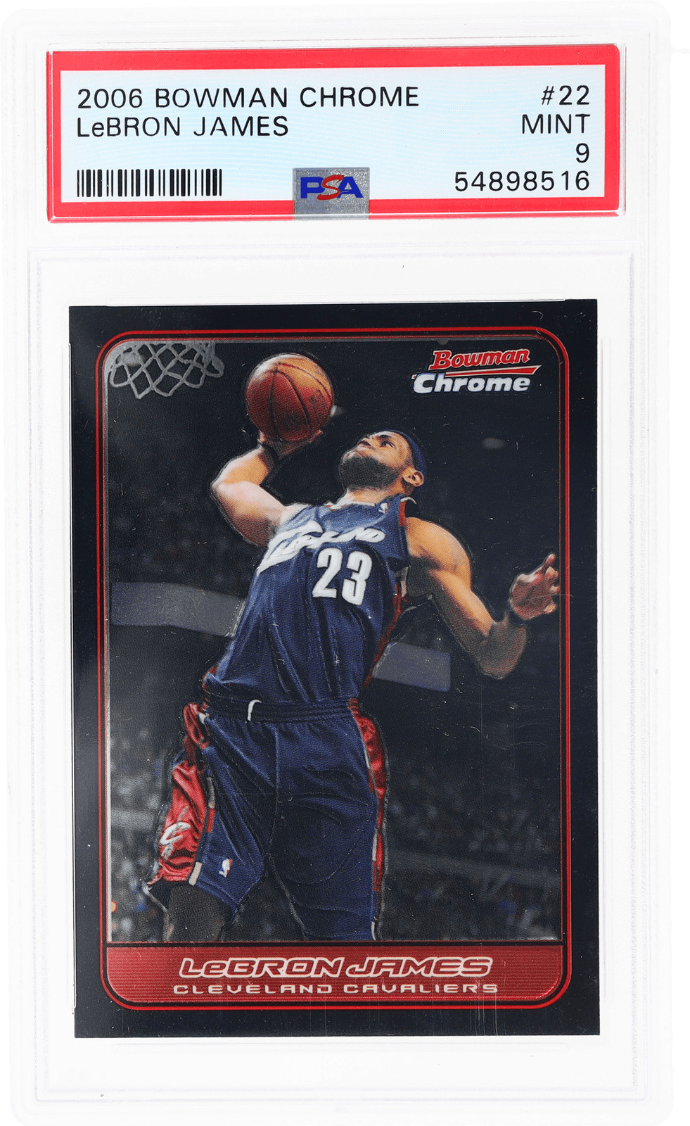 2006 Bowman Chrome LeBron James #22 PSA 9