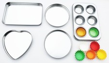 Super Deluxe Pan Set compatible with Easy Bake Ultimate Oven  Includes Cupca...