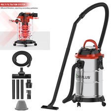 WET AND DRY VACUUM CLEANER 20L 6000W CAR WORKSHOP VAC 3 IN 1 BLOWER & NOZZLES UK
