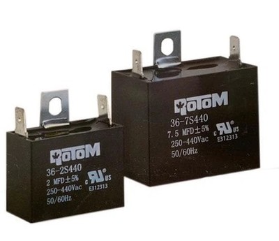 7.5 MFD 440 VAC CBB61 Square Ceiling Fan Capacitor