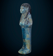 Egyptian Antiques Unique Faience Statue Egyptian Ushabti Shabti Figurine BC