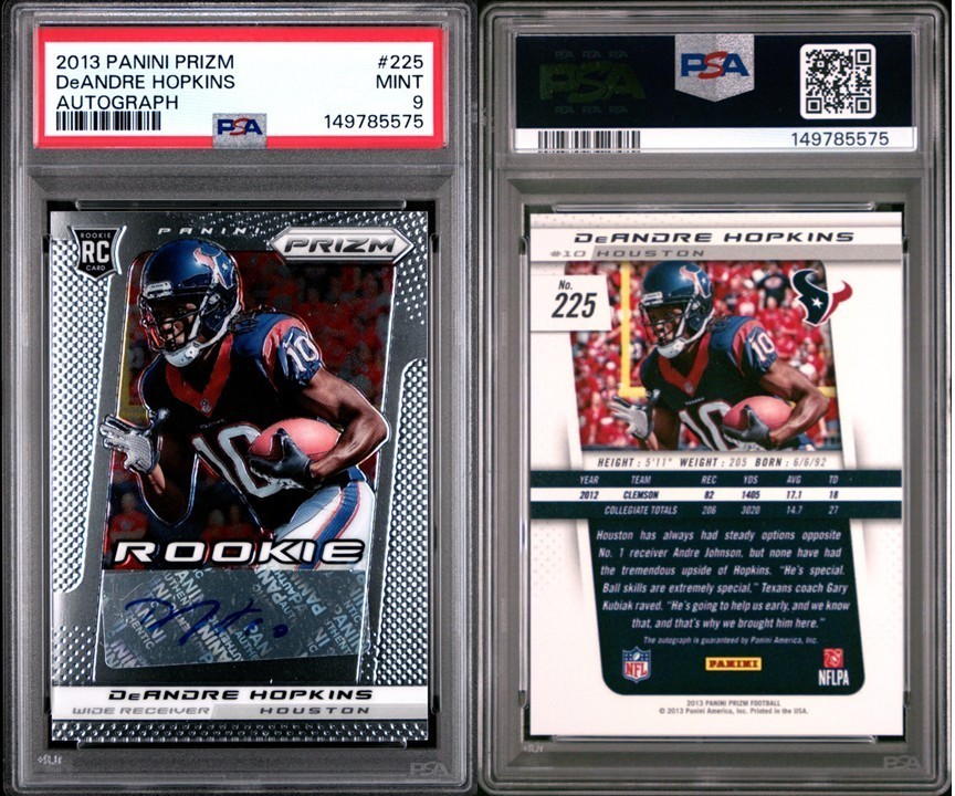 2013 Prizm - DeAndre Hopkins - Autograph - PSA 9
