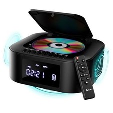 Boombox E1 - CD Player Portable Audio System Extra BASS with Subwoofer Black