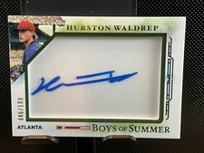 2025 Panini Boys of Summer Hurston Waldrep Jumbo Acetate Signatures Auto #/199