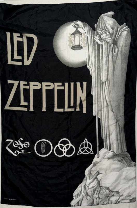 Led Zeppelin Poster Tapestry 30" X 42" Wall Flag Stairway To Heaven Mythgem 2004
