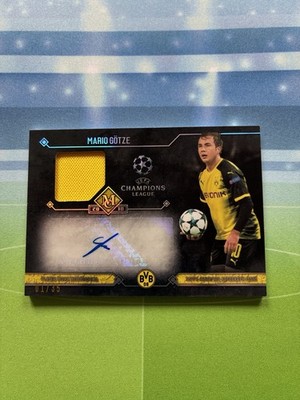 2017-18 Topps Museum UCL Auto Relic Mario Götze /35 Borussia Dortmund