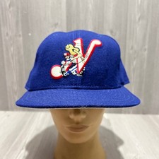 Vintage New Era 5950 Nashville Sounds MiLB Hat Blue Wool Fitted Size 7 1/4 USA