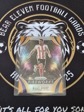 2020-21 Panini Prizm Premier League Fireworks Billy Sharp #2 Orange Prizm /25