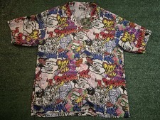 A Bathing Ape Bape Graffiti Hawaiian Shirt Men's XL NWT