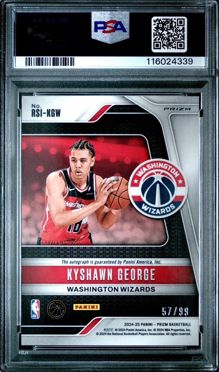 2024-25 Panini Prizm - Rookie Signatures Kyshawn George #RSI